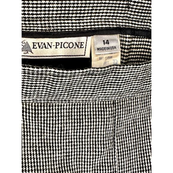 Evan Picone Vintage Houndstooth Pencil Suit Skirt sz 14 - Picture 3 of 4